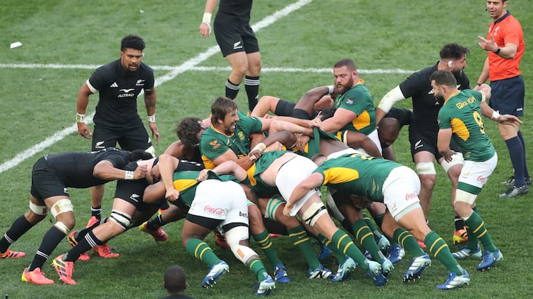 The Springboks' forwards turn up the power in Soweto.