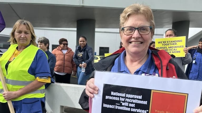 NZNO union delegate and Waikato hospital ED nurse Tracy Chisholm.
