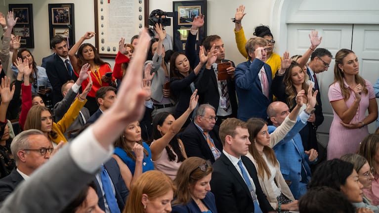 There is ongoing tension between The White House and the media throughout Trump's term.