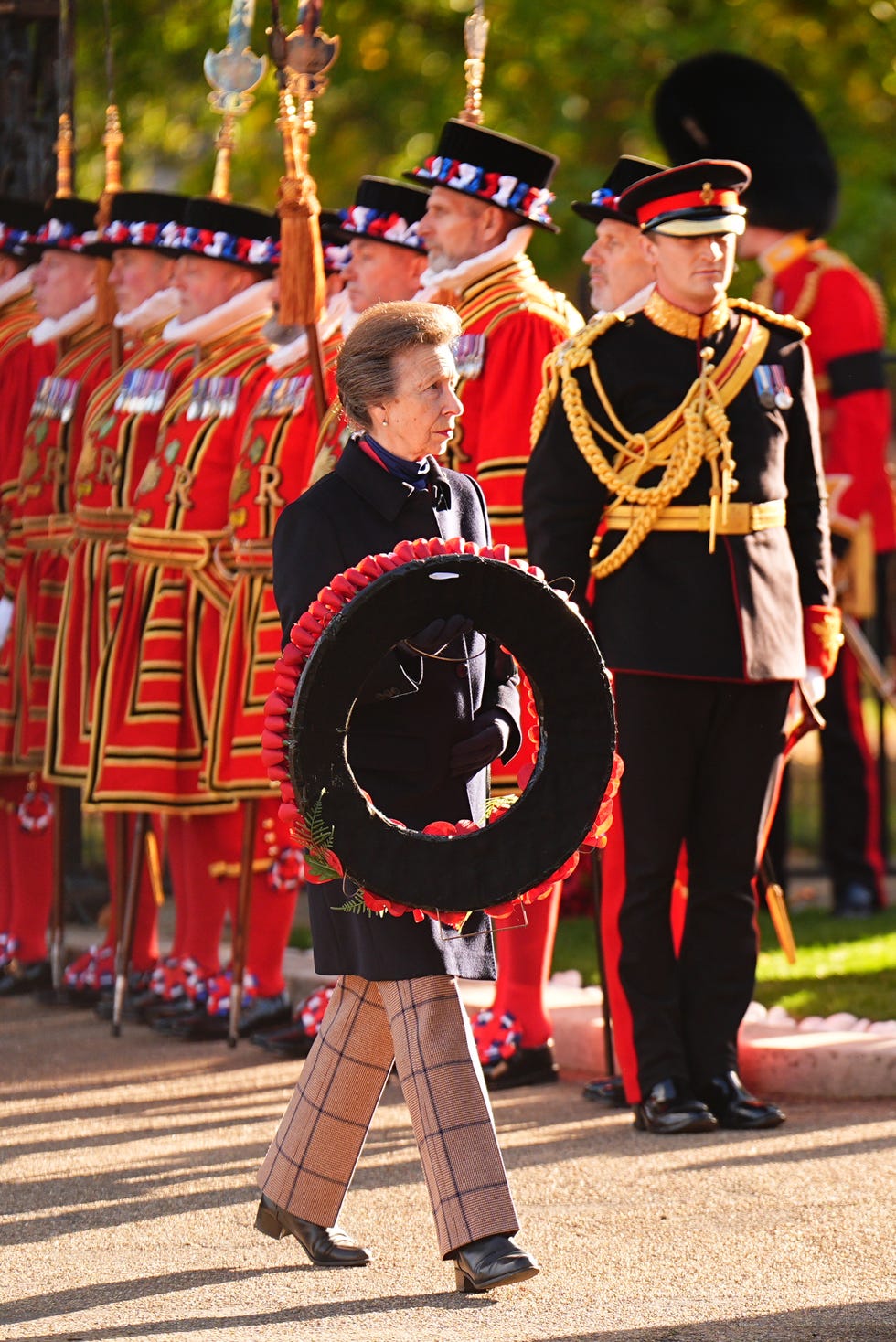 The Princess Royal Attends The Rededication Of The Guards Memorial