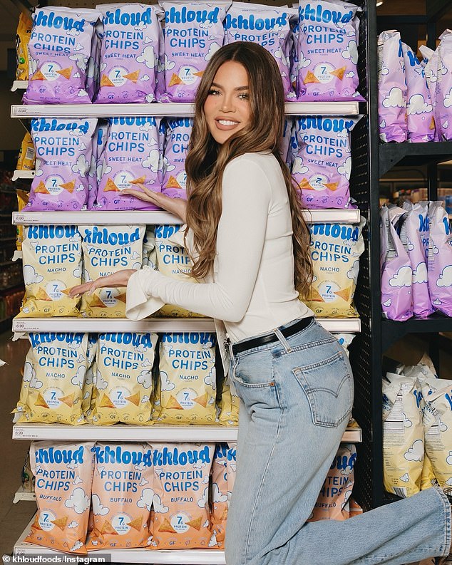 Khloe Kardashian recently launched a range of 'protein powered' crisps and popcorn