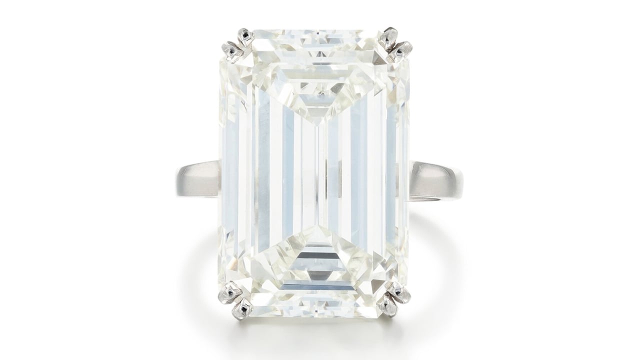 The Van Cleef & Arpels 16.01-carat diamond ring at Sotheby's image