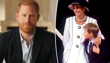 Prince Harry speaks to portrait of Princess Diana, always asks same question