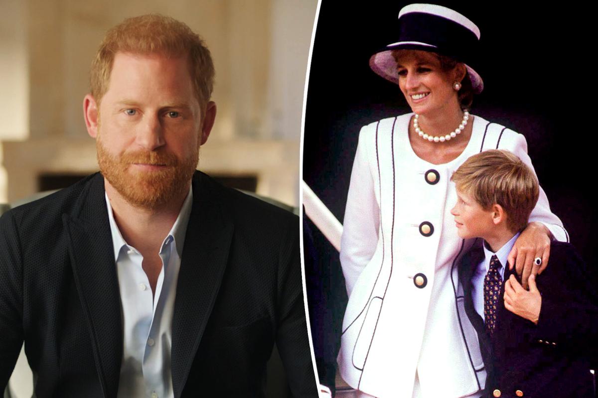 Prince Harry speaks to portrait of Princess Diana, always asks same question