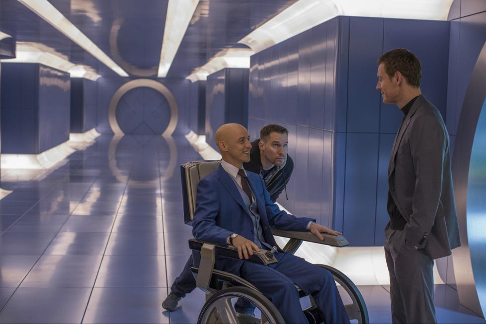X-Men Apocalypse X-Men Apocalypse, Bryan Singer, James McAvoy, Michael Fassbender, Magneto Professor X, behind the scenes