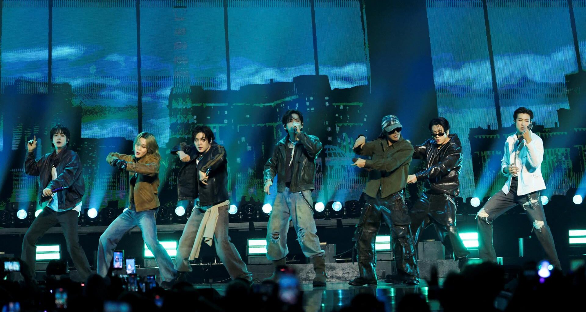 BTS performs at the iHeartRadio Music Festival at the T-Mobile Arena in Las Vegas, Nevada, Sept. 18. Reuters-Yonhap