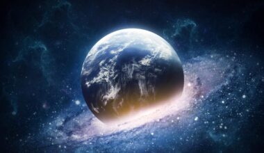 Planet Earth Spiral Galaxy Collision