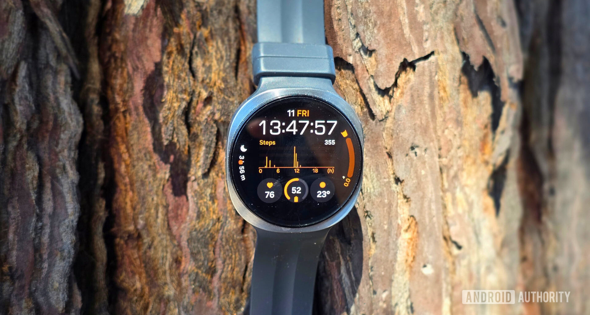 Samsung Galaxy Watch 9 review image showing the watchs display in close-up