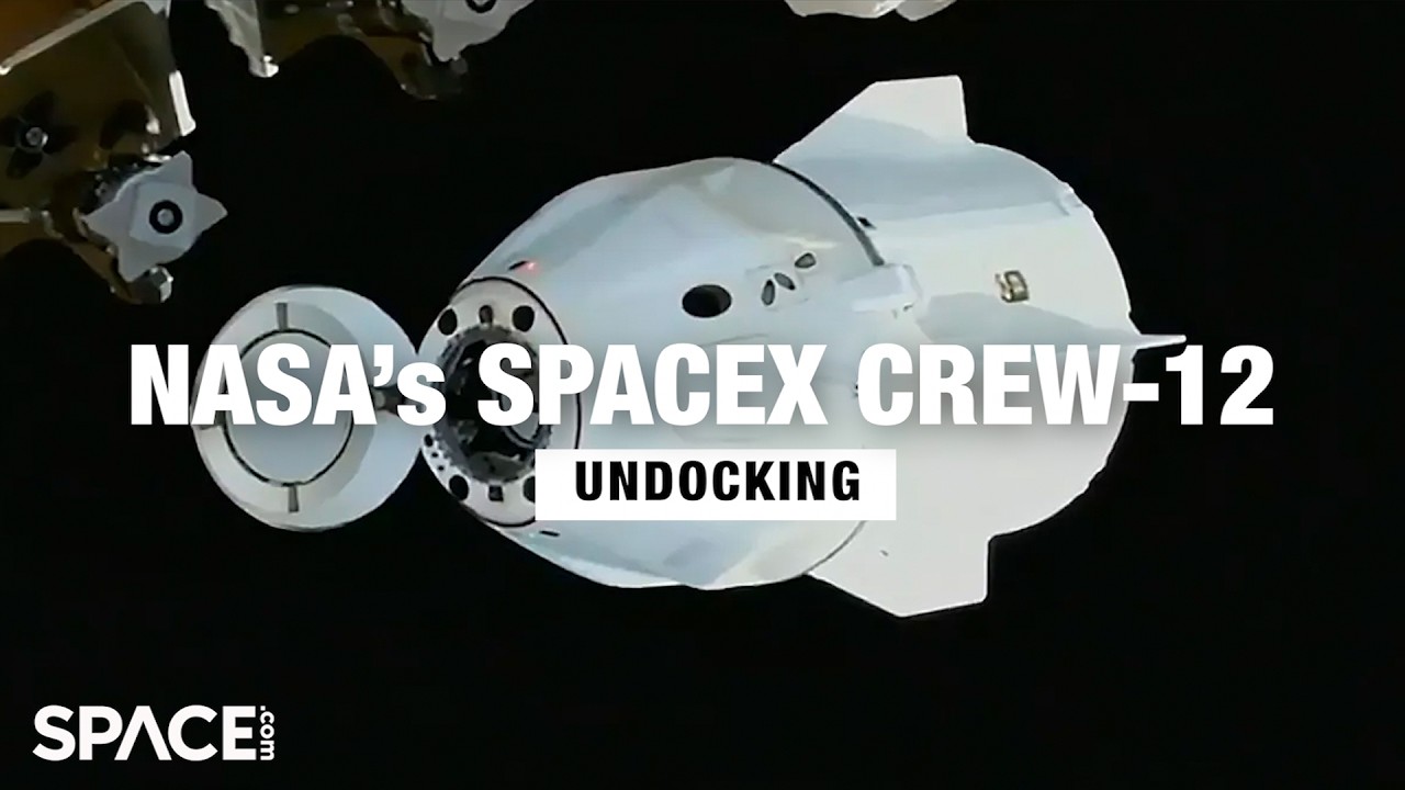 Watch live! NASA's SpaceX Crew-12 undocks from ISS for return home - YouTube