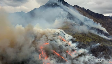 Firefighters head back to battle huge fire at Queenstown’s Walter Peak