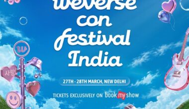 The official main poster for Weverse Con Festival India, taking place March 27–28 in New Delhi / Courtesy of HYBE