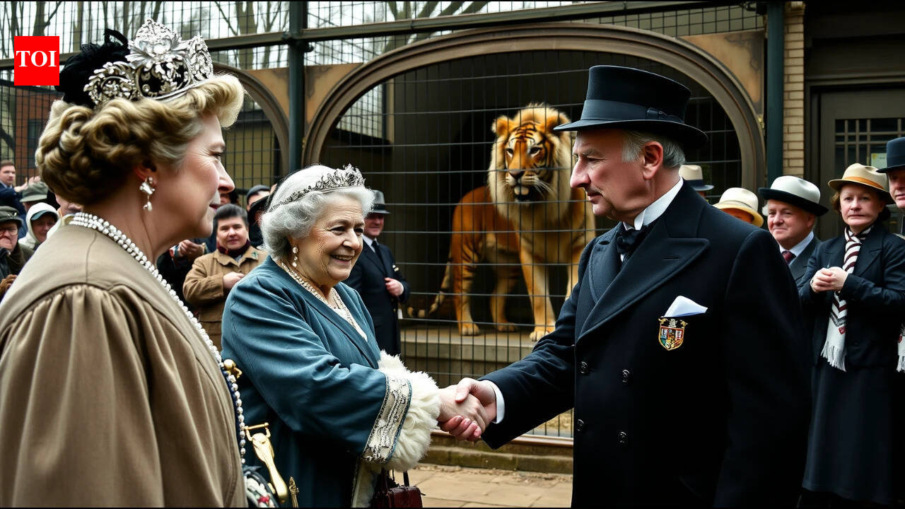 Queen Elizabeth II opened London Zoo’s Lion Terraces in 1976; 40 years later, she returned to open a new home for endangered Asiatic lions | World News