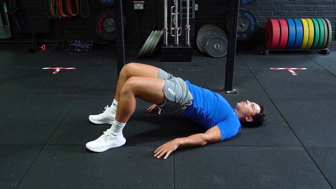 Glute Bridge Iso | Functional | Strength and Conditioning Exercises - YouTube