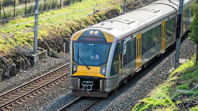 A file photo of an Auckland metro train.