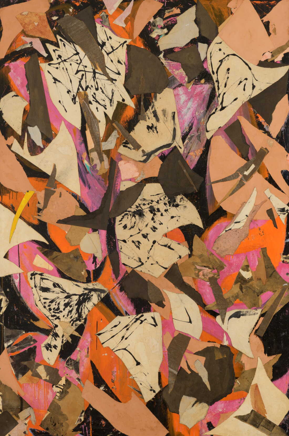 Lee Krasner, Bald Eagle, 1955, Oil, paper, and canvas collage on linen, ASOM Collection