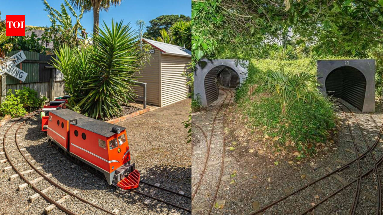 A New Zealand man spent 11 years building a 370-metre miniature railway around his Whanganui home, with 10 tunnels, two bridges and two stations; the property has now sold for NZ$240,000 to a family keeping the railway