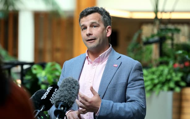 ACT leader David Seymour speaks following the release of PREFU on 29/09.