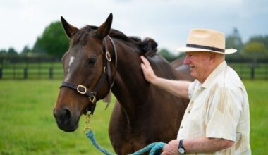 Ethereal with owner-breeder Sir Peter Vela. Photo: Supplied