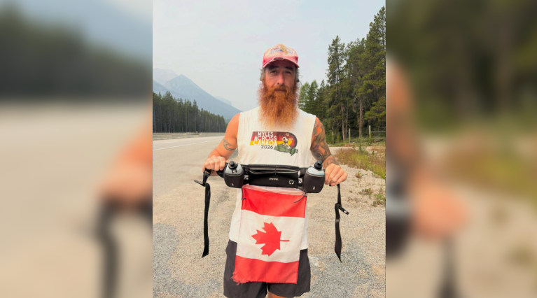 Ontario father runs nearly 8K kms across Canada for mental health