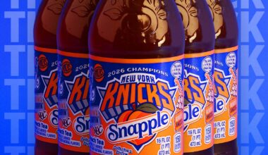 Snapple's announcement of the returning limited-edition Knicks championship bottles