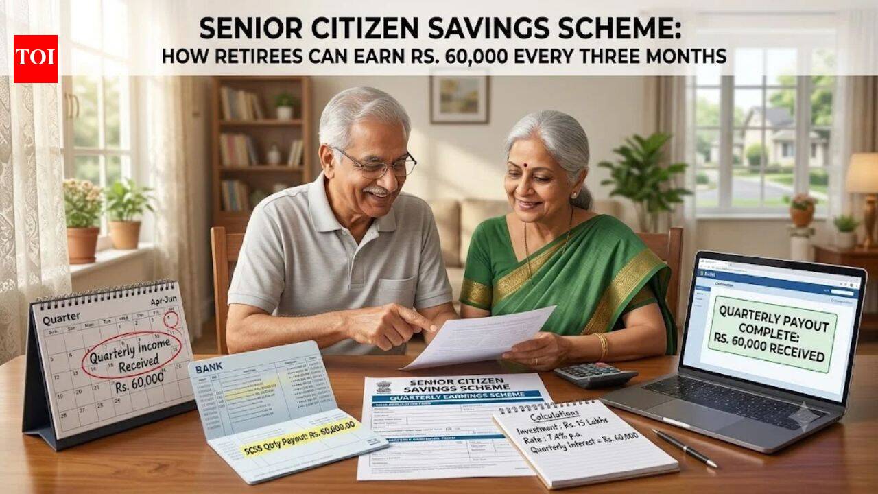 Senior citizen savings scheme: How retirees can earn around Rs. 60,000 every three months after retirement – step-by-step guide