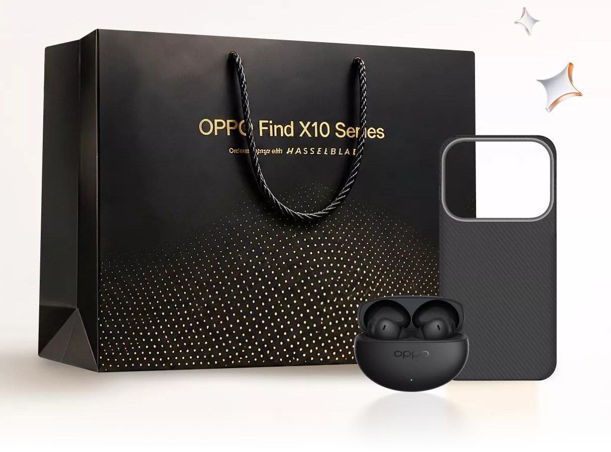 The Oppo Find X10 series Black Premium Gift Box