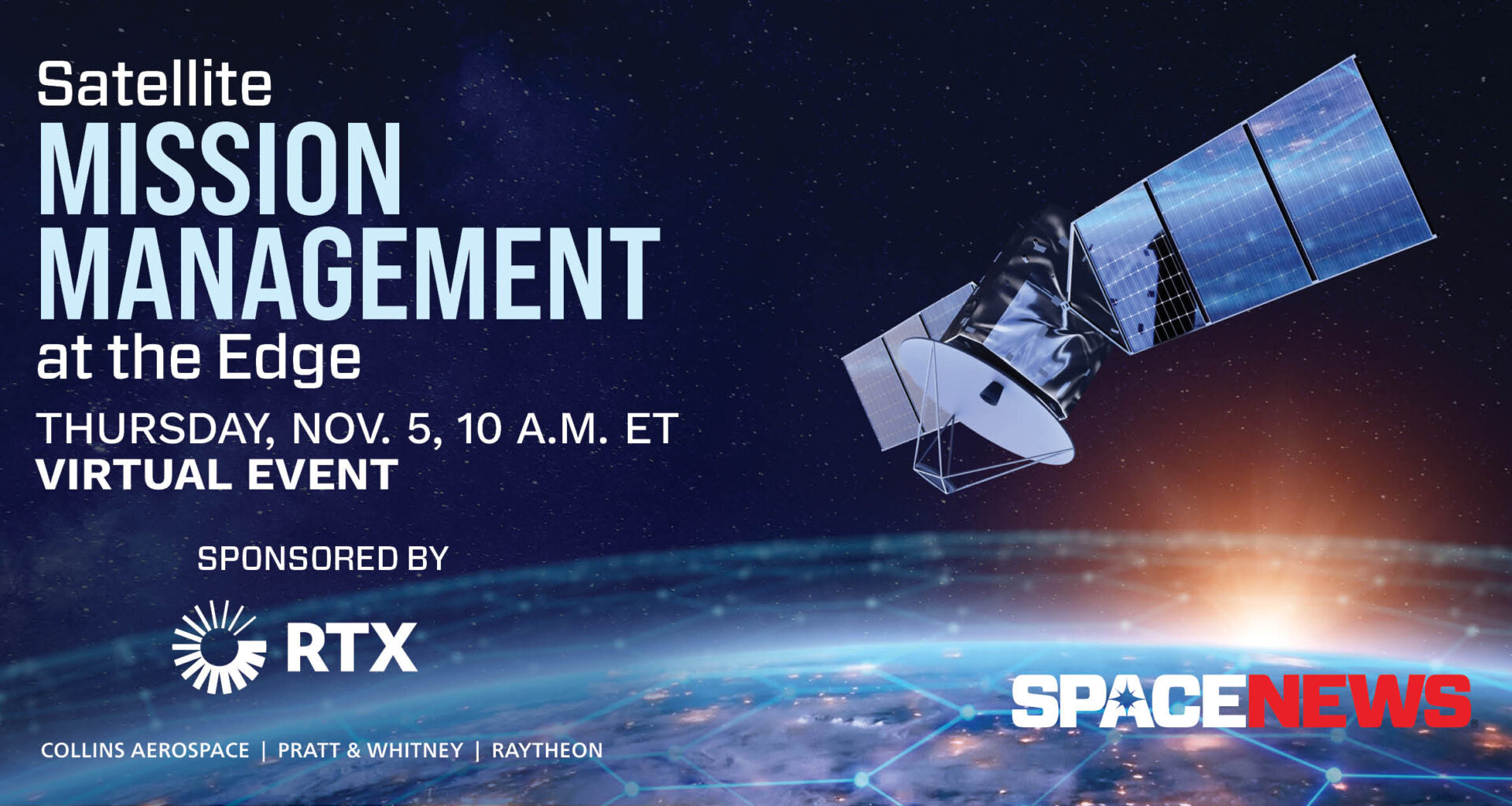 Register Now: Nov. 5: Satellite Mission Management at the Edge