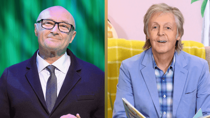 Phil Collins said he and Paul McCartney are on good terms now. (Photo by Thomas Niedermueller/Getty Images/Tim P. Whitby/Getty Images)