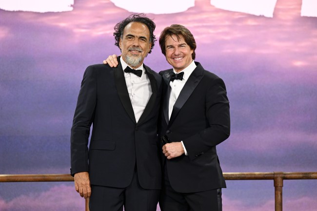LONDON, ENGLAND - SEPTEMBER 22: Alejandro González Iñárritu and Tom Cruise attend the 