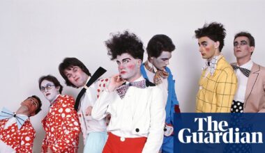 Six buds in a freaky coat: Split Enz share stories behind their colourful costumes – in pictures | Split Enz