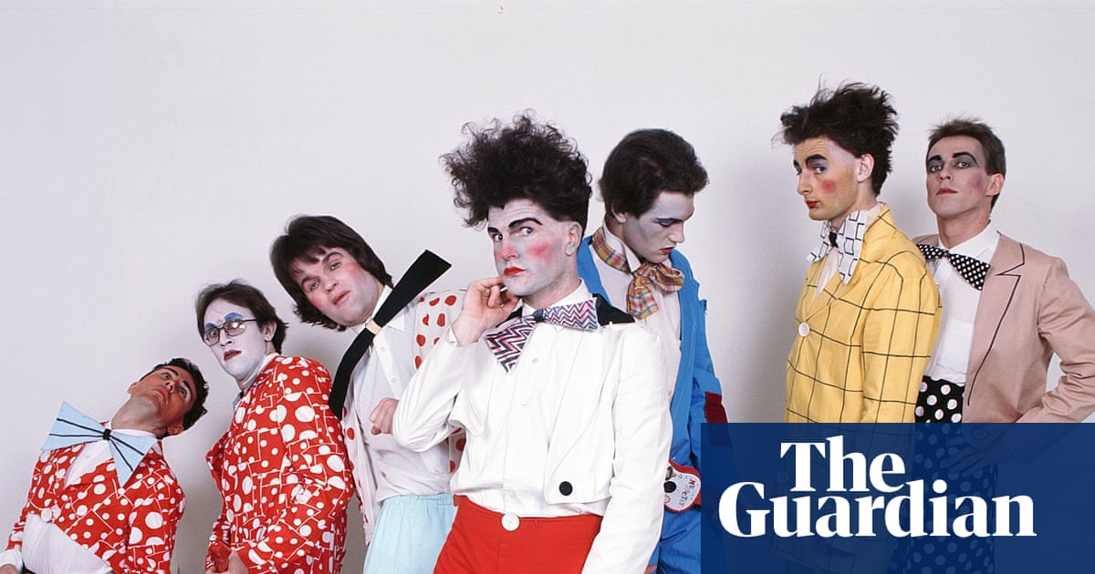 Six buds in a freaky coat: Split Enz share stories behind their colourful costumes – in pictures | Split Enz