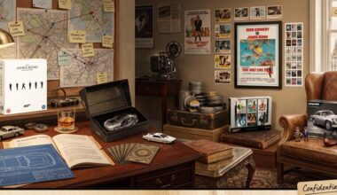 James Bond products in scene