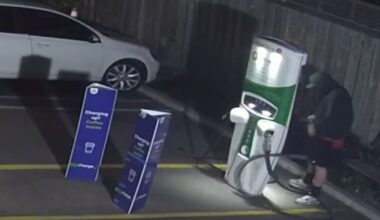 BP Redcliffs EV charger cable taken in alleged copper theft