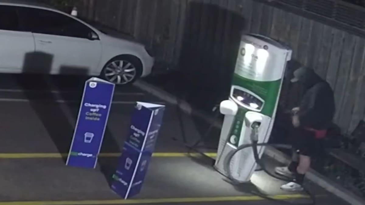 BP Redcliffs EV charger cable taken in alleged copper theft
