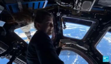 French astronaut Adenot begins journey back to Earth
