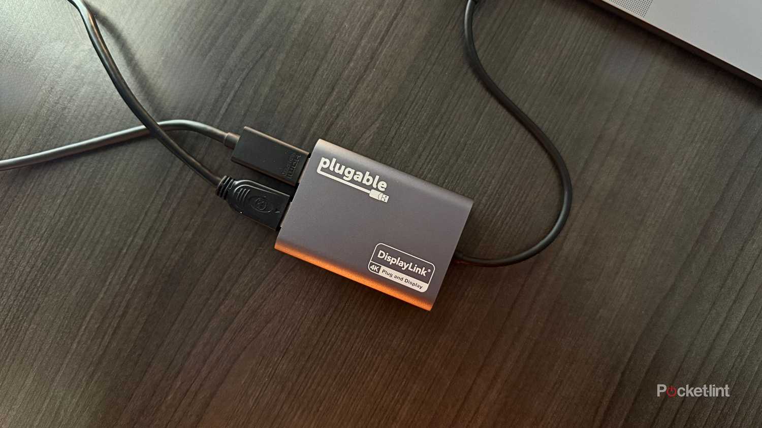 A USB-C to HDMI adapter. 