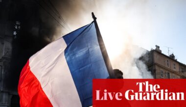 Violent street protests in France and Italy trigger stock and bond sell-off and send euro lower – business live | Business