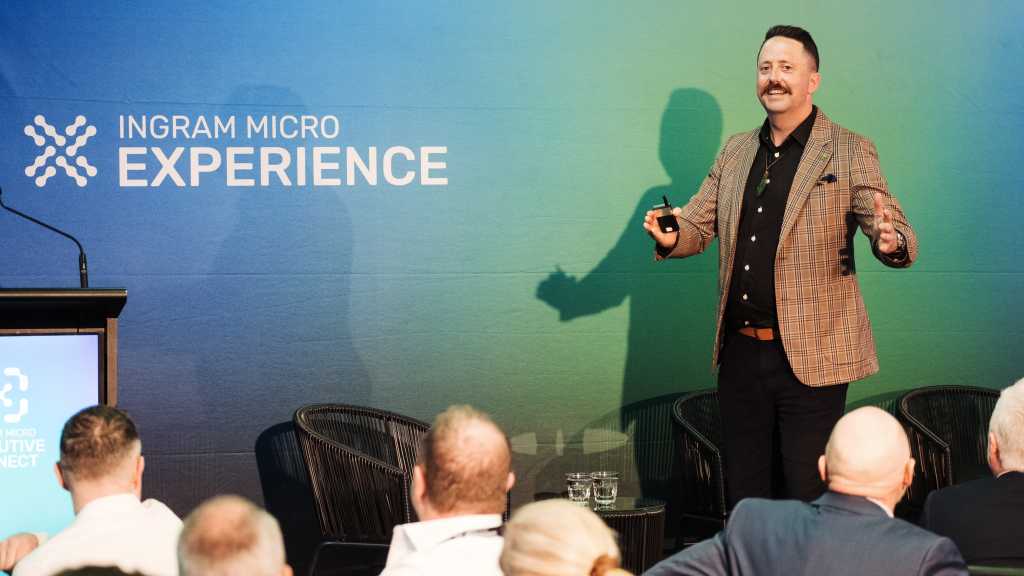 Leon De Suza at Ingram Micro Experience 2026 in Auckland.