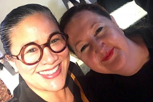 Chef Kylie Kwong and Lisa Havilah when they worked together at Carriageworks, posted in 2019.