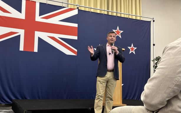 Several hundred people turned up to a public meeting at the Rutherford Hotel in Nelson to hear from ACT Party leader David Seymour.