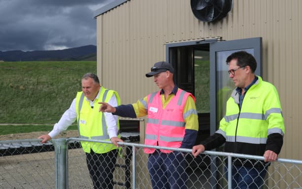 Shane Jones at Santana Minerals' Exploration Base near Cromwell on Tuesday.