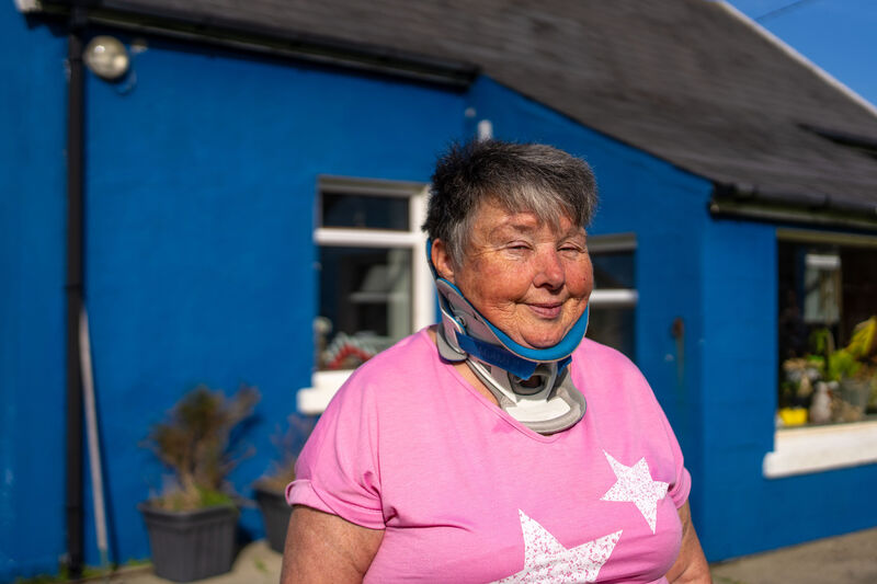 Rita O’Donoghue is a full time resident of Cape Clear, and is recovering from a long-term injury. Picture: Noel Sweeney