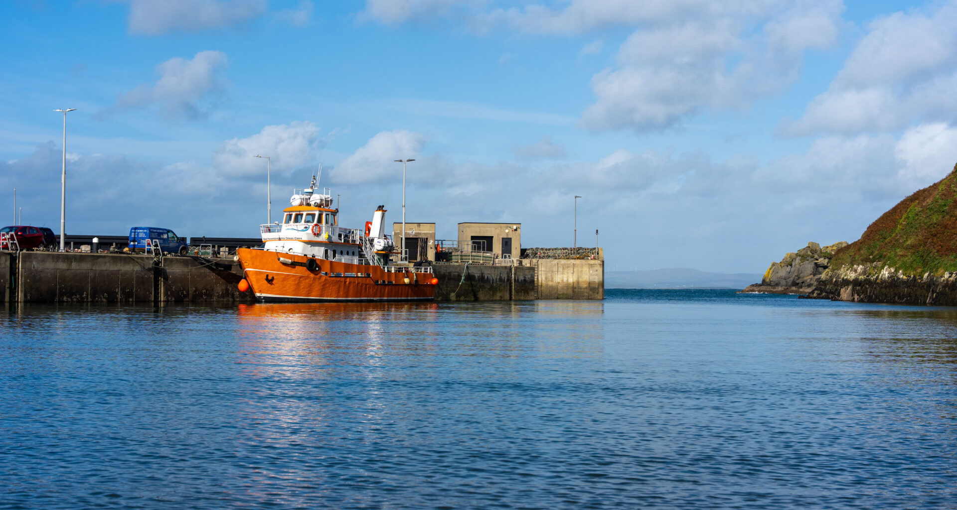 The Cape Clear Island Ferry service docked during a calm tide. With just one registered general nurse and no cover when she is ill or on leave, people often have little choice but to travel to the mainland for help. Picture: Noel Sweeney