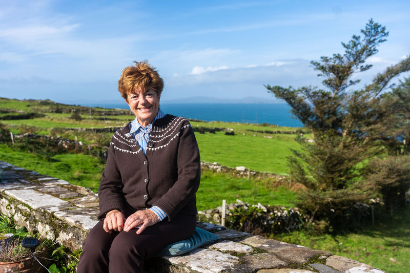 Full-time Cape Clear resident Cecilia O’Drisceoil said her approaching senior years would be less anxious with the return of a permanent resident nurse. Picture: Noel Sweeney