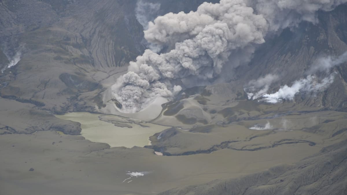 Whakaari/White Island volcanic alert level raised amid ongoing eruption