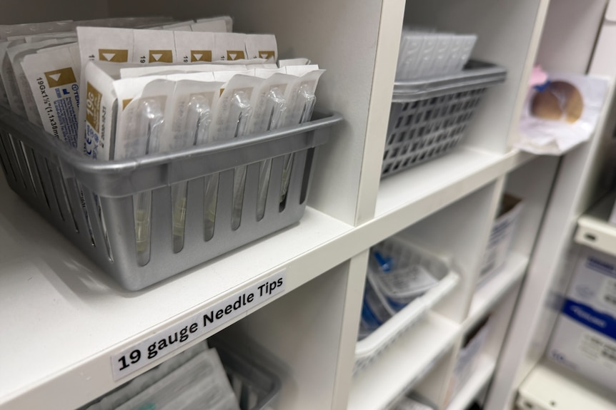 Sterile injecting equiptment in packaging
