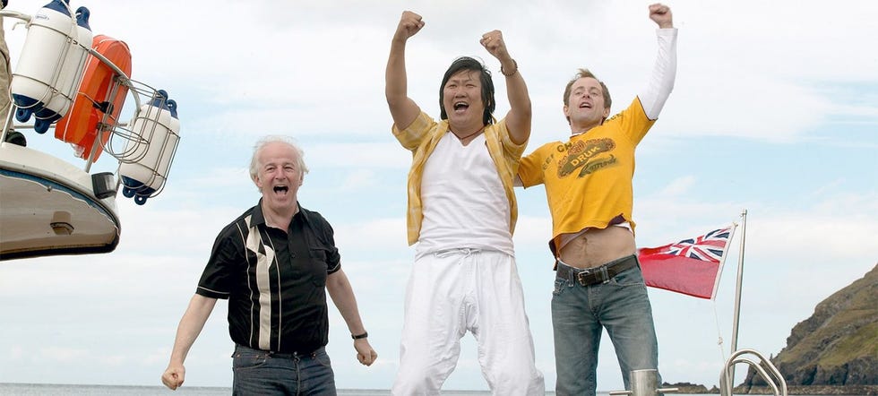 Sean McGinley, Benedict Wong, Billy Boyd, On A Clear Day sean mcginley, benedict wong, billy boyd, on a clear day