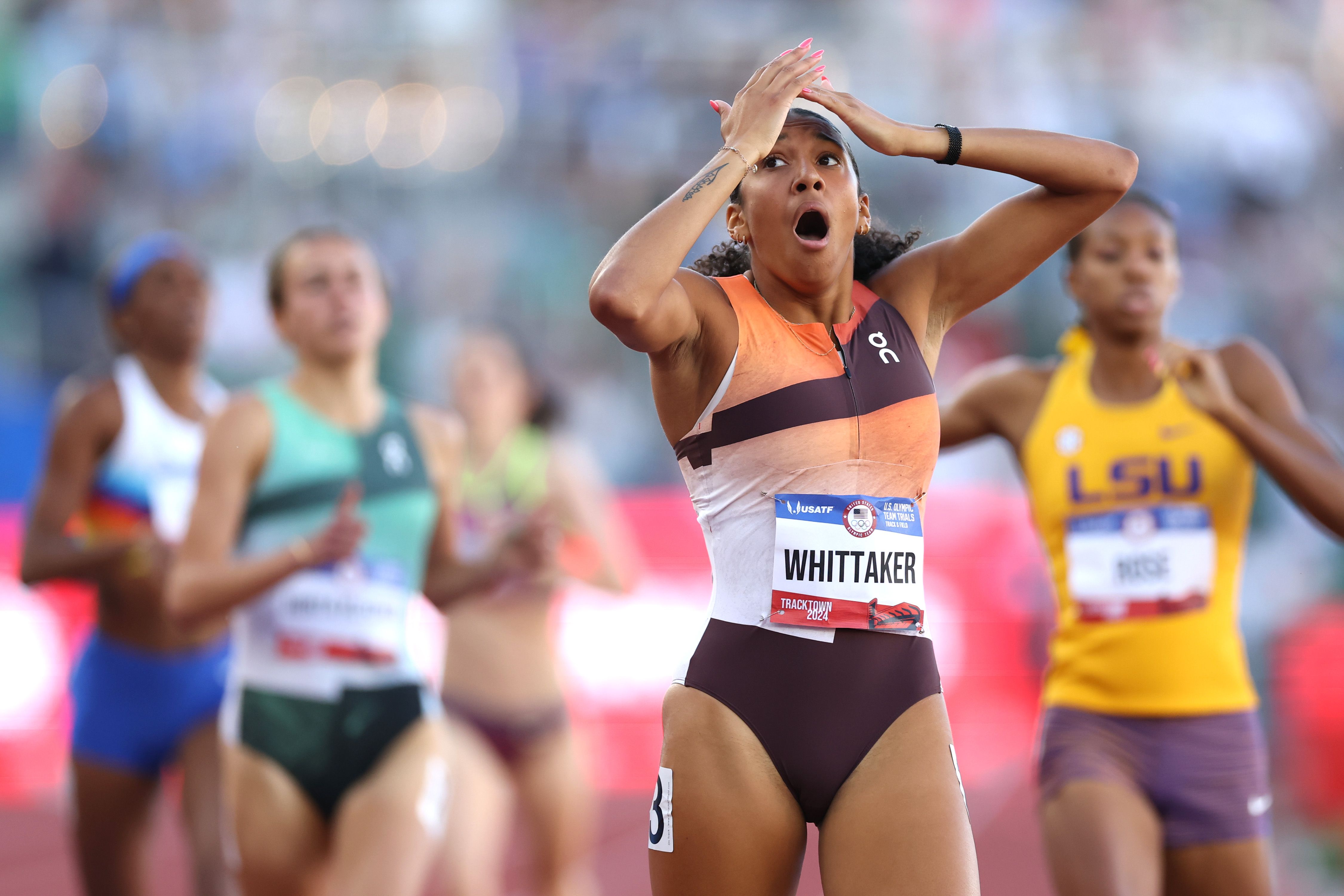 Juliette Whittaker in action at the US Olympic Trials