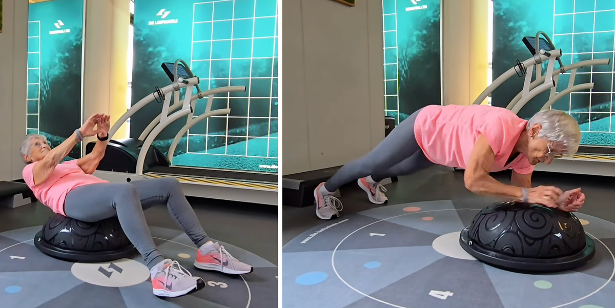 How fitness icon Erika Rischko, 86, uses a Bosu ball to keep her core strong – 6 moves you can try