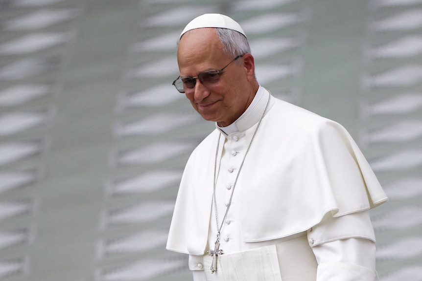 Pope Leo XIV smiling
